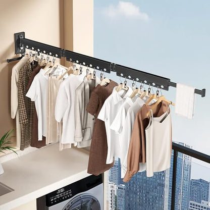 Wall Mounted Collapsible Clothes Drying Rack