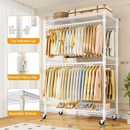 Rolling Clothes Rack