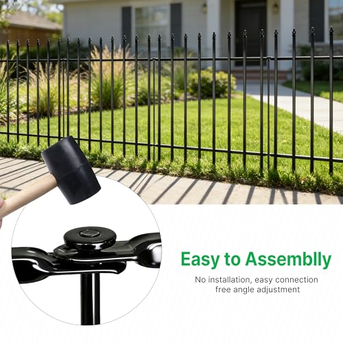 42" H x 12.5Ft Metal Garden Fence (36 Sq Ft)