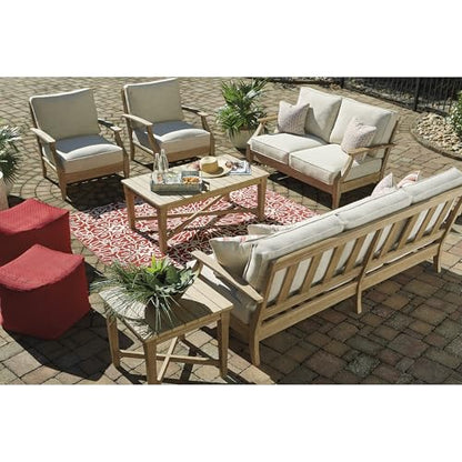 Clare View 1 Piece Eucalyptus Outdoor Sofa