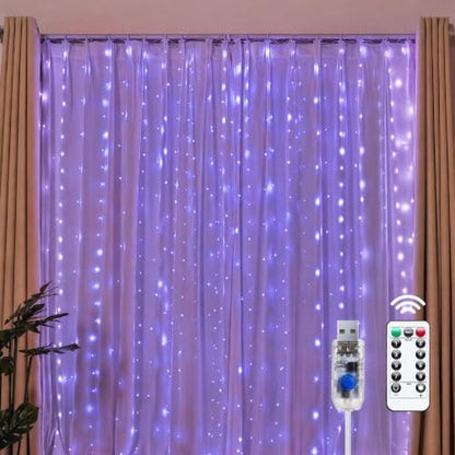 300 LED Fairy Curtain Lights