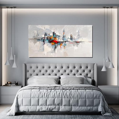Abstract Wall Art Decor Wall Art Pictures for Living Room Abstract Canvas Art Wall Decor Modern Colorful Wall Art Prints Contemporary City Wall Art Decorations Bedroom Office Home Decor Aesthetic 20" X 40"