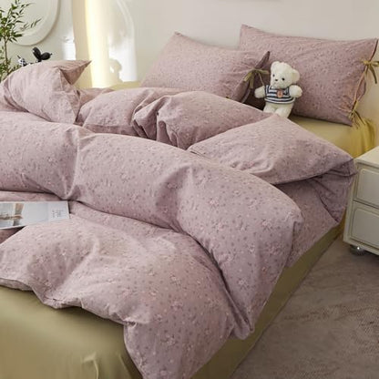 Purple Floral Comforter Set Twin XL