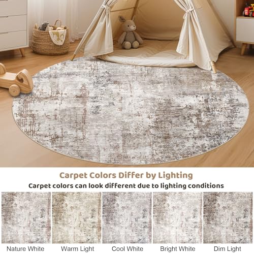 6ft Round Area Rug Living Room Rugs