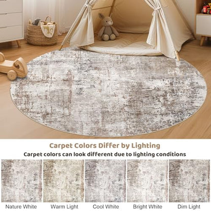 6ft Round Area Rug Living Room Rugs