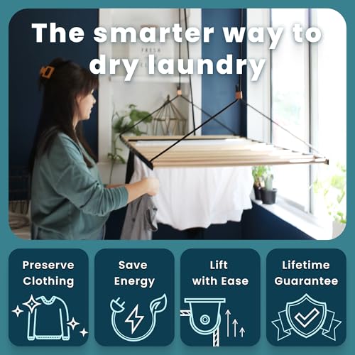 Ceiling Laundry Drying Rack w