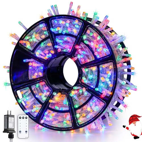 1000 LED Multicolor Christmas String Lights Outdoor Plug in (272 Foot)