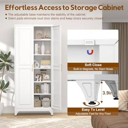 75" Kitchen Pantry Cabinet
