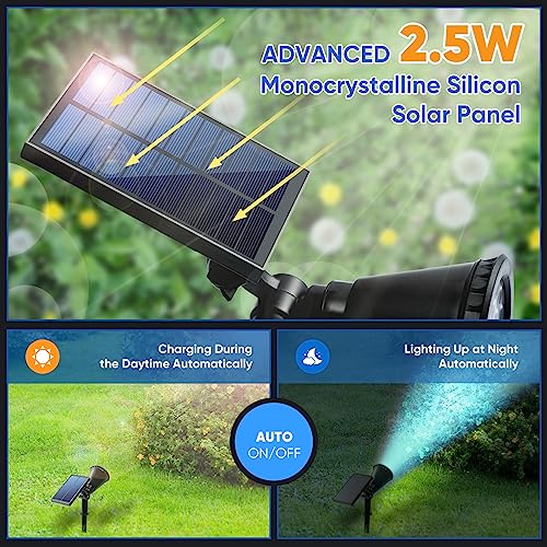 RGB Solar Spot Lights Outdoor Waterproof (4 Count)