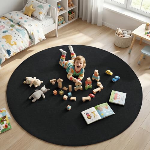 4ft Round Rugs for Bedroom Living Room (16.25 Sq Ft)