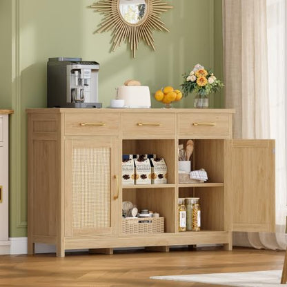Coffee Bar Cabinet with 3 Drawers