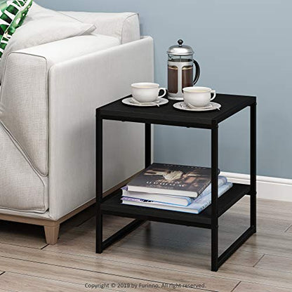 CAMNUS 2 Tier Metal Frame Side Table