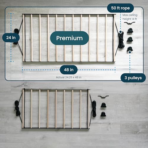 Ceiling Laundry Drying Rack w