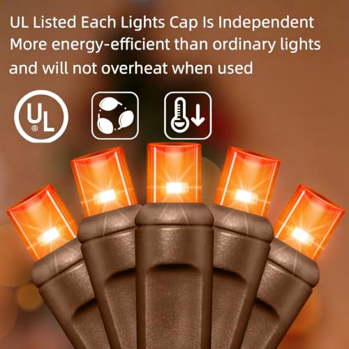 25FT Orange Halloween String Lights (50 Count)
