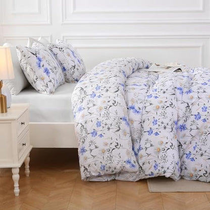 Blossom Blue Full Comforter Set