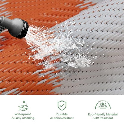 Outdoor Rug Waterproof for Patio Decor (54 Sq Ft)