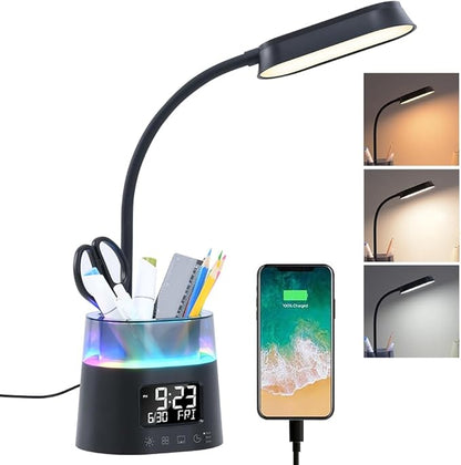 WILIT LED Kids Desk Lamp, Dimmable Study Lamp