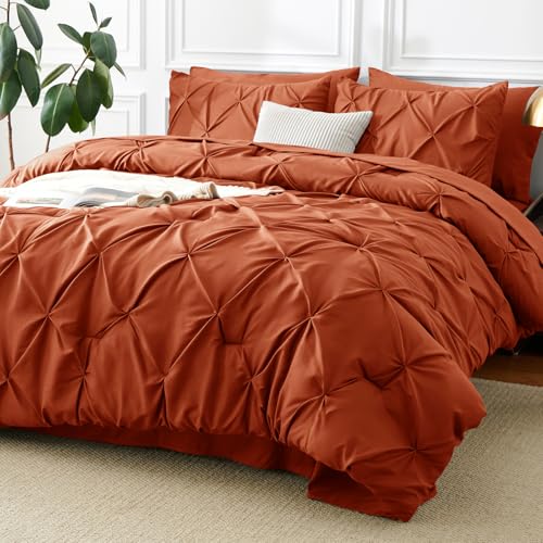 Queen Comforter Set Burnt Orange