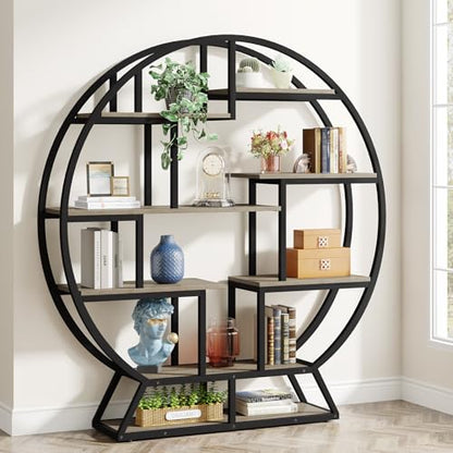 Bookshelf Round Bookshelves Etagere Bookcase