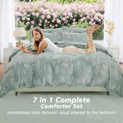 Queen Comforter Set 7 Pieces