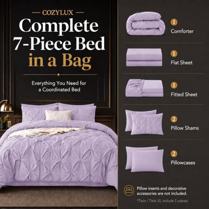 King Size Comforter Set Lavender