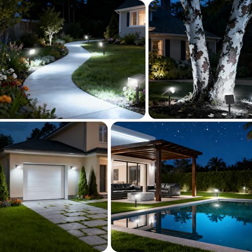 Solar Spot Lights Outdoor (12 Count)