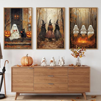 Framed Halloween Canvas Wall Art