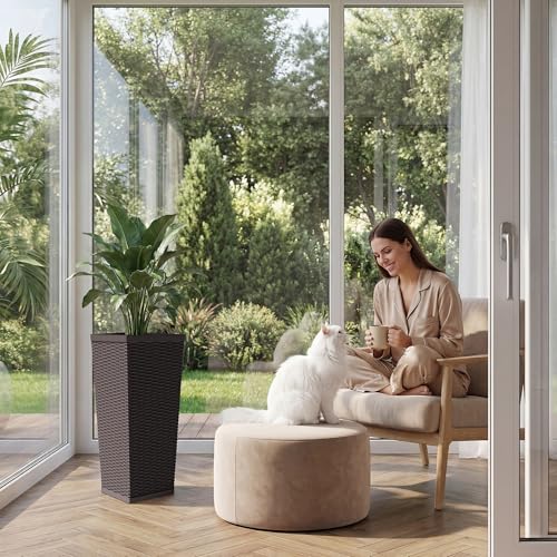 Resin 30'' Tall Planters (2 Count)