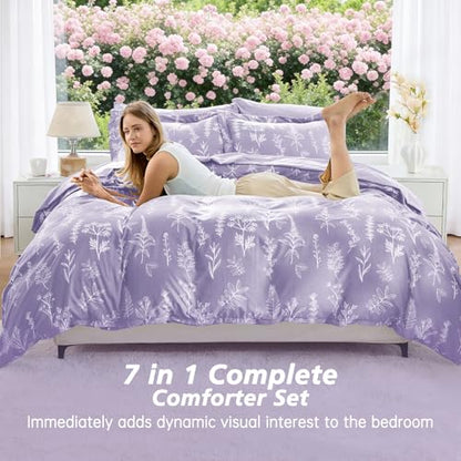 Lavender Twin Comforter Set