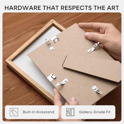 A4 Natural Oak Picture Frame
