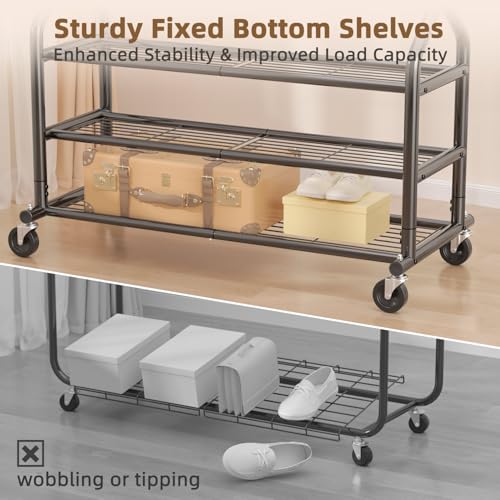 Heavy Duty Clothes Rack Load 556 LBS