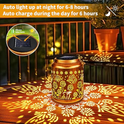 Butterfly Solar Lantern Lights 2 Pack (2 Count)