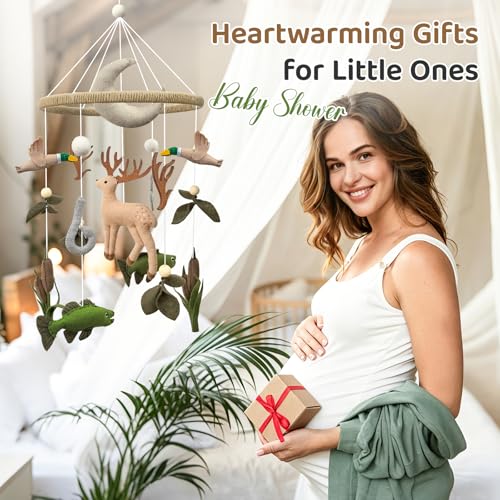 Hunting Baby Crib Mobile Deer Baby Mobile for Boys and Girls