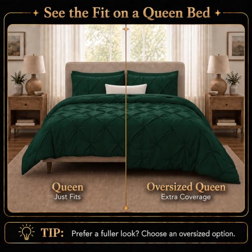 Queen Comforter Set Emerald Green