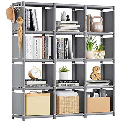 Book Shelf 12 Cube Storage Organizer