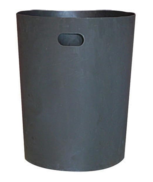 42 Gallon Round 100% Recycled Plastic Indoor or Outdoor Commercial Trash Can with Easy Access Swing Top Lid | Great for Schools and Businesses - Green Granite
