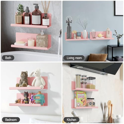 Adhesive Floating Shelves for Wall No Drilling