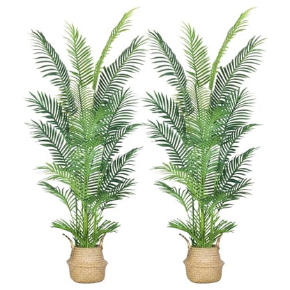6FT 2Packs Artificial Palm Tree (2 Count)