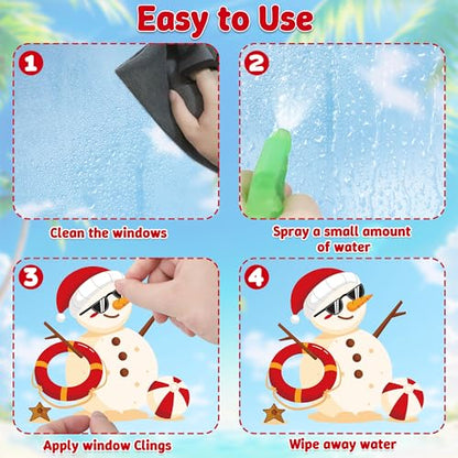Christmas July Window Clings (9 Count)