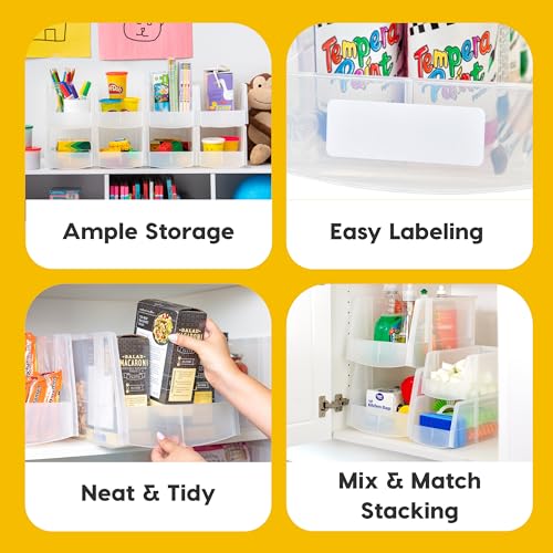 8-Pack, Large Clear Stackable Storage Bins (8 Count)