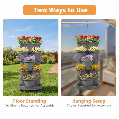 5 Tier Vertical Garden Planter (5 Count)