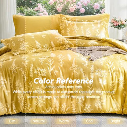 Bright Yellow Full Comforter Set