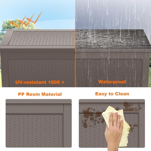 320 Gallon Resin Deck Box
