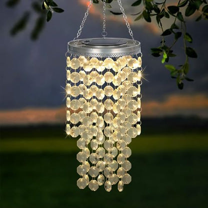 Hanging Solar Chandelier Light Outdoor Waterproof
