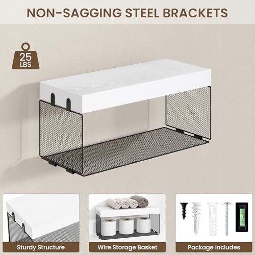 Bathroom Floating Shelf for Wall (3 Count)