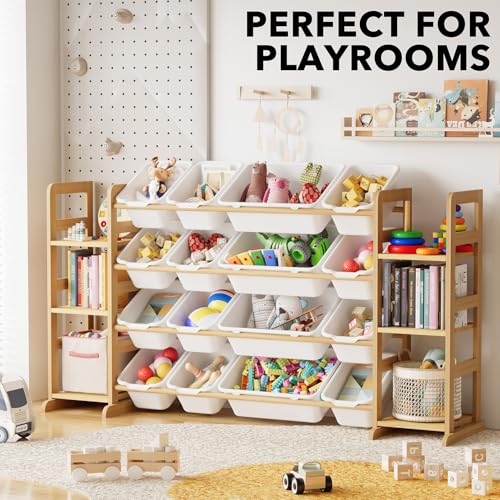 Toy Storage Organizer with 6 Shelves and 16 Bins (6 Count)