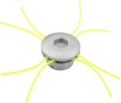 Hakeeta Trimmer Head, Universal Aluminum String Trimmer Grass Brush Cutter String Set Spool Pack Electric Trimmer Strimmer Heads Accessory.