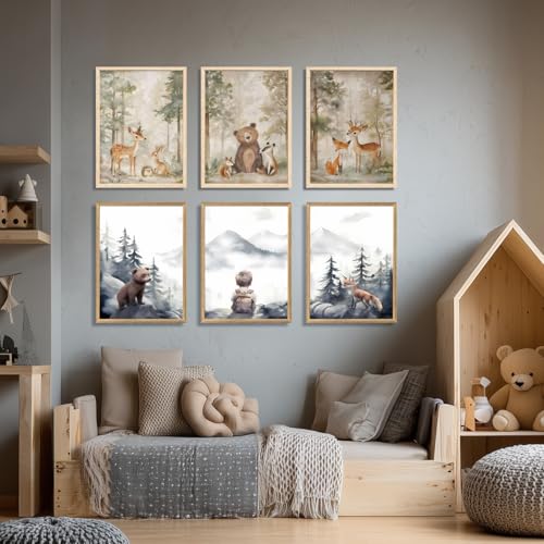 Woodland Animals Wall Art Set of 3 (3 Count)
