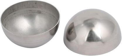 uxcell 76mm OD 1mm Thickness 304 Stainless Steel Hollow Half Round Railing Balls 2pcs