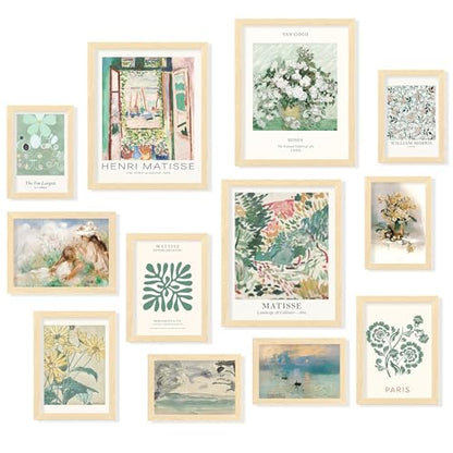 Sage Green Boho Framed Wall Art (12 Count)